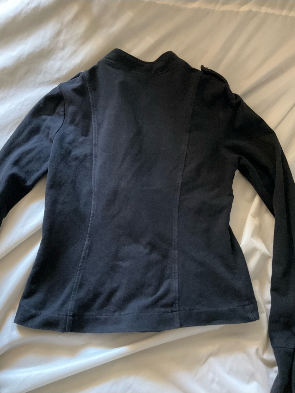 Black Military-Style Button Front Jacket Napoleon Punk - Picture 2 of 12